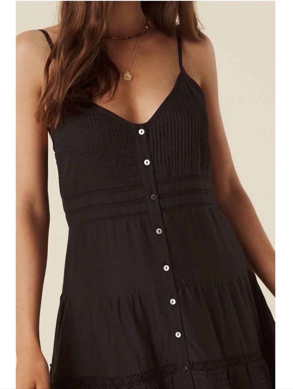 Spell~ Dove Lace Strappy Dress - Picture 5 of 12
